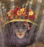 Umberto Boccioni Modern Idol (mk19) oil on canvas